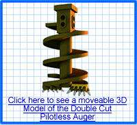 Double Cut Pilotless Auger